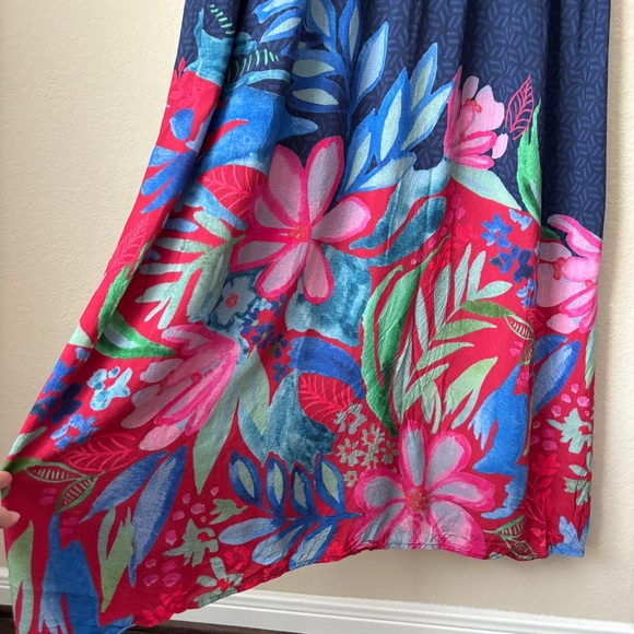 Anthropologie Bl-nk London Boho Floral Printed Tatiana Kaftan - Picture 14 of 14